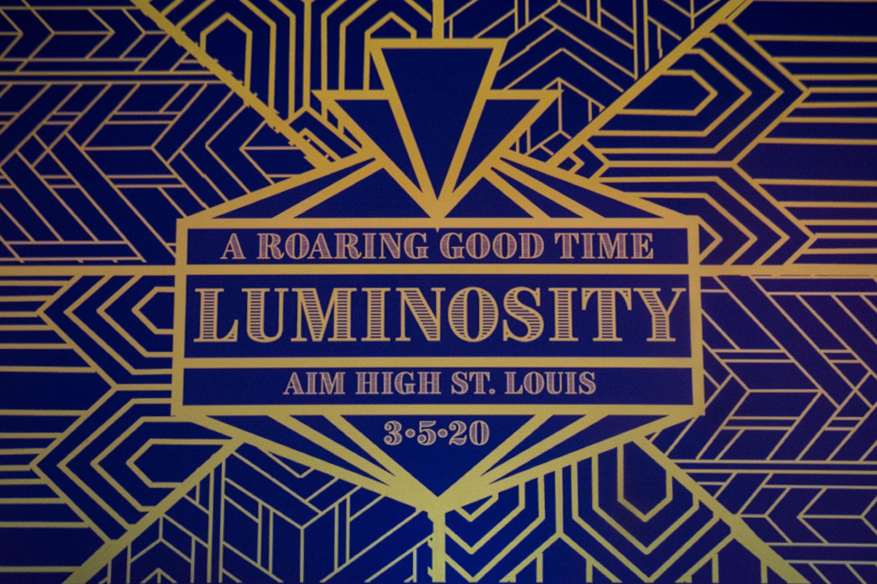 Main event graphic for Aim High St. Louis Luminosity 2020